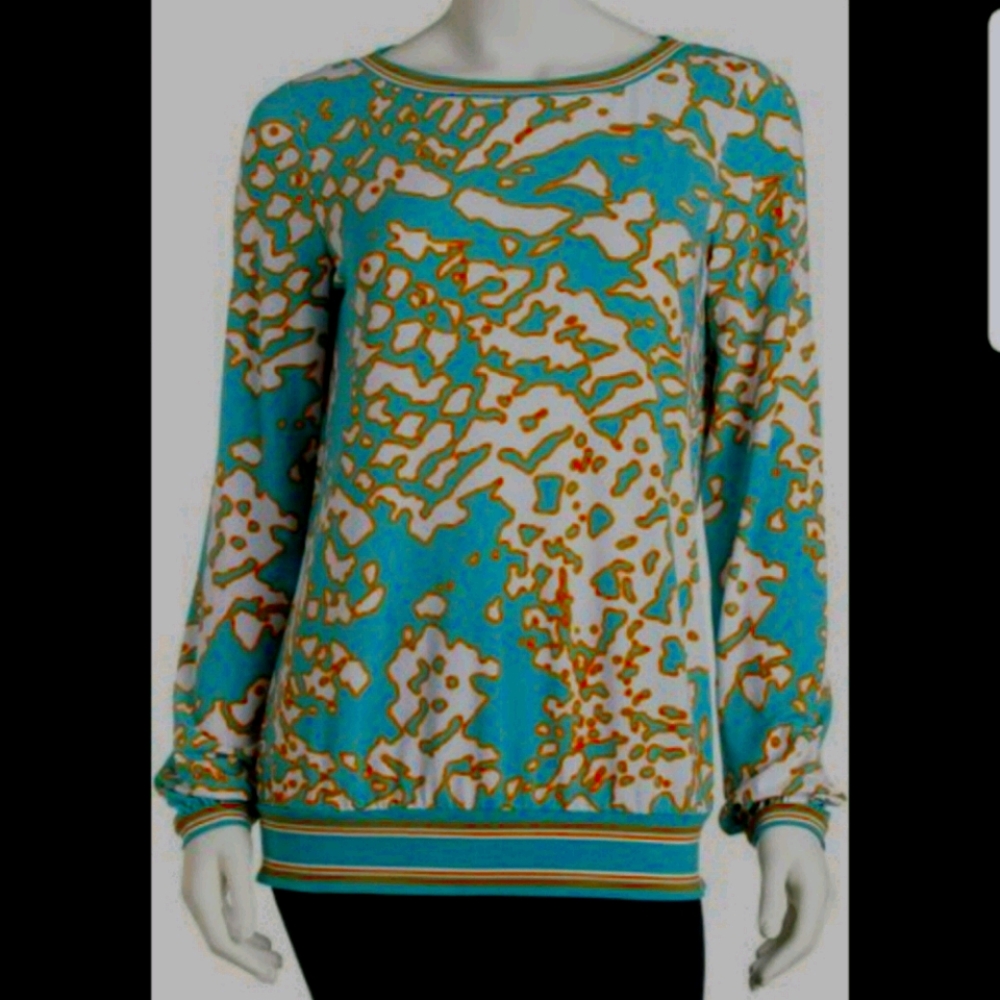 Michael Kors Blouse in Aegean Aqua